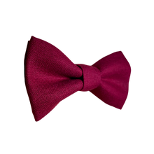 Lade das Bild in den Galerie-Viewer, Leinen Fliege Bordeaux - Gianibowtie