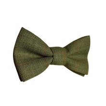 Lade das Bild in den Galerie-Viewer, Worsted Wool 100% Fliege Oliv/Orange  - Gianibowtie