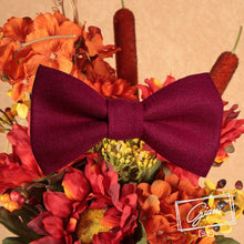 Lade das Bild in den Galerie-Viewer, Leinen Fliege Bordeaux - Gianibowtie