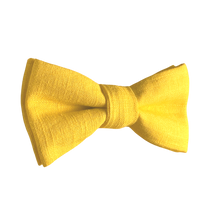 Lade das Bild in den Galerie-Viewer, Leinen Fliege Leuchtgelb - Gianibowtie