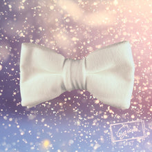Lade das Bild in den Galerie-Viewer, Samt Fliege Schneeweiß  - Gianibowtie