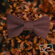 Lade das Bild in den Galerie-Viewer, Leinen Fliege Nussbraun - Gianibowtie